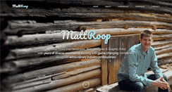 Desktop Screenshot of mattroop.com